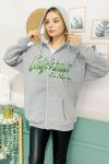 150573 Fermuarli Sardonlu Sweatshirt